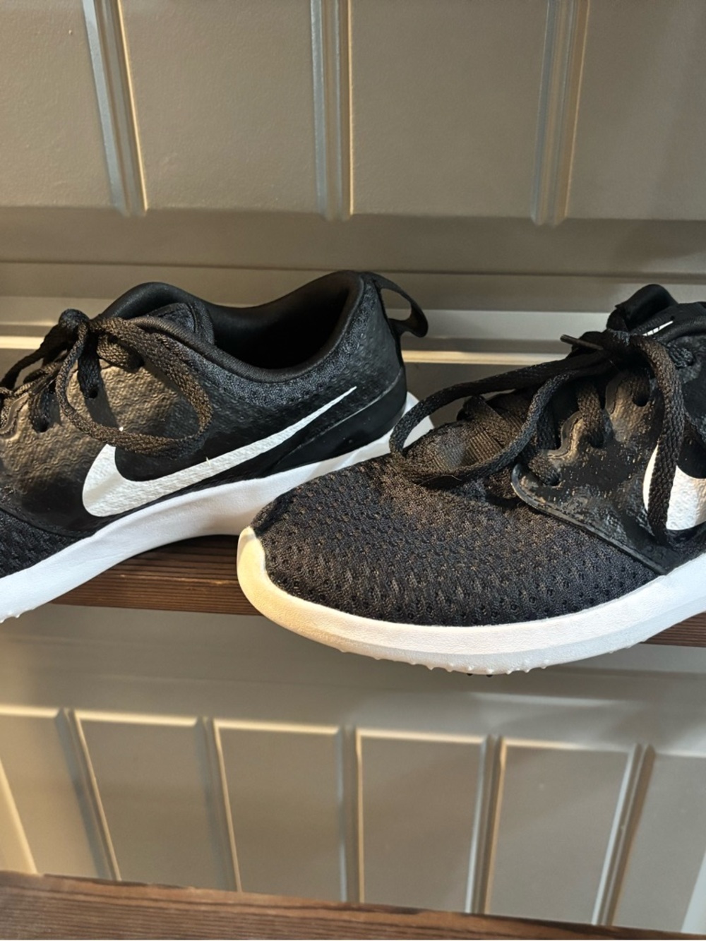 Nike Black and White Golf Sneakers